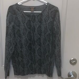 Elliott Lauren Women’s Cashmere Gray Knit Sweater Size Large